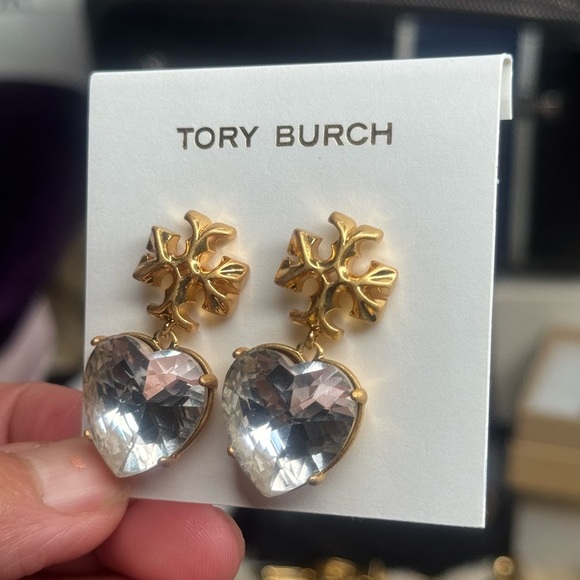 Tory Burch Heart Drop Earrings - Picture 4 of 5